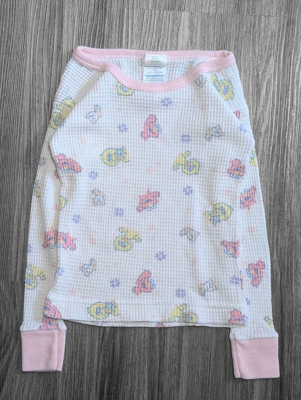 Y2K Sesame Street Kids Pj Top - Picture 1 of 6